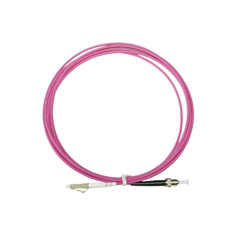 OM4 LC-ST UPC单工LSZH 3.0mm光纤跳线, 3m