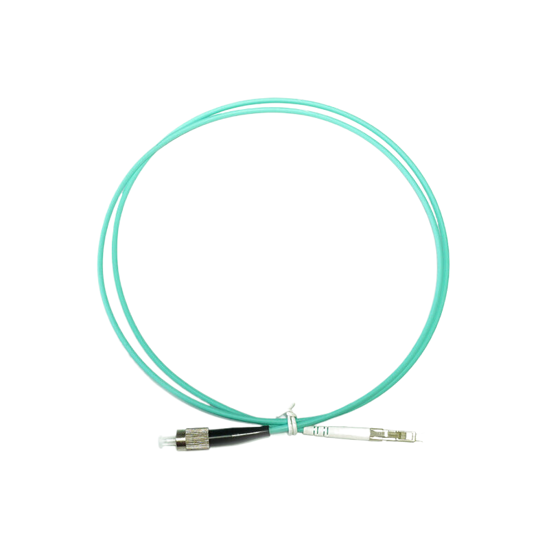 OM3 LC-FC UPC单工LSZH 3.0mm光纤跳线, 1m