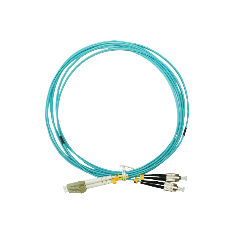 OM3 LC-FC UPC双工LSZH 3.0mm光纤跳线, 3m