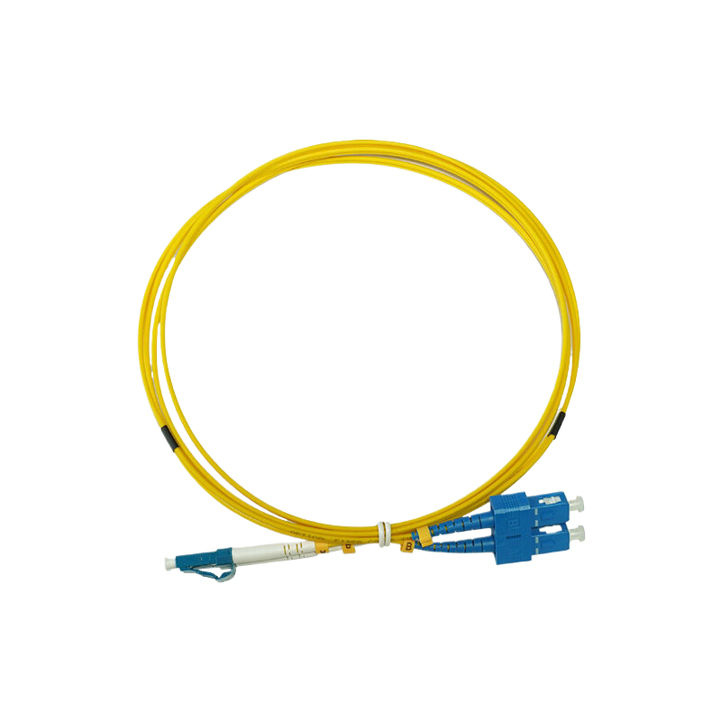 OS2 LC UPC-SC UPC双工LSZH 2.0mm光纤跳线, 2m